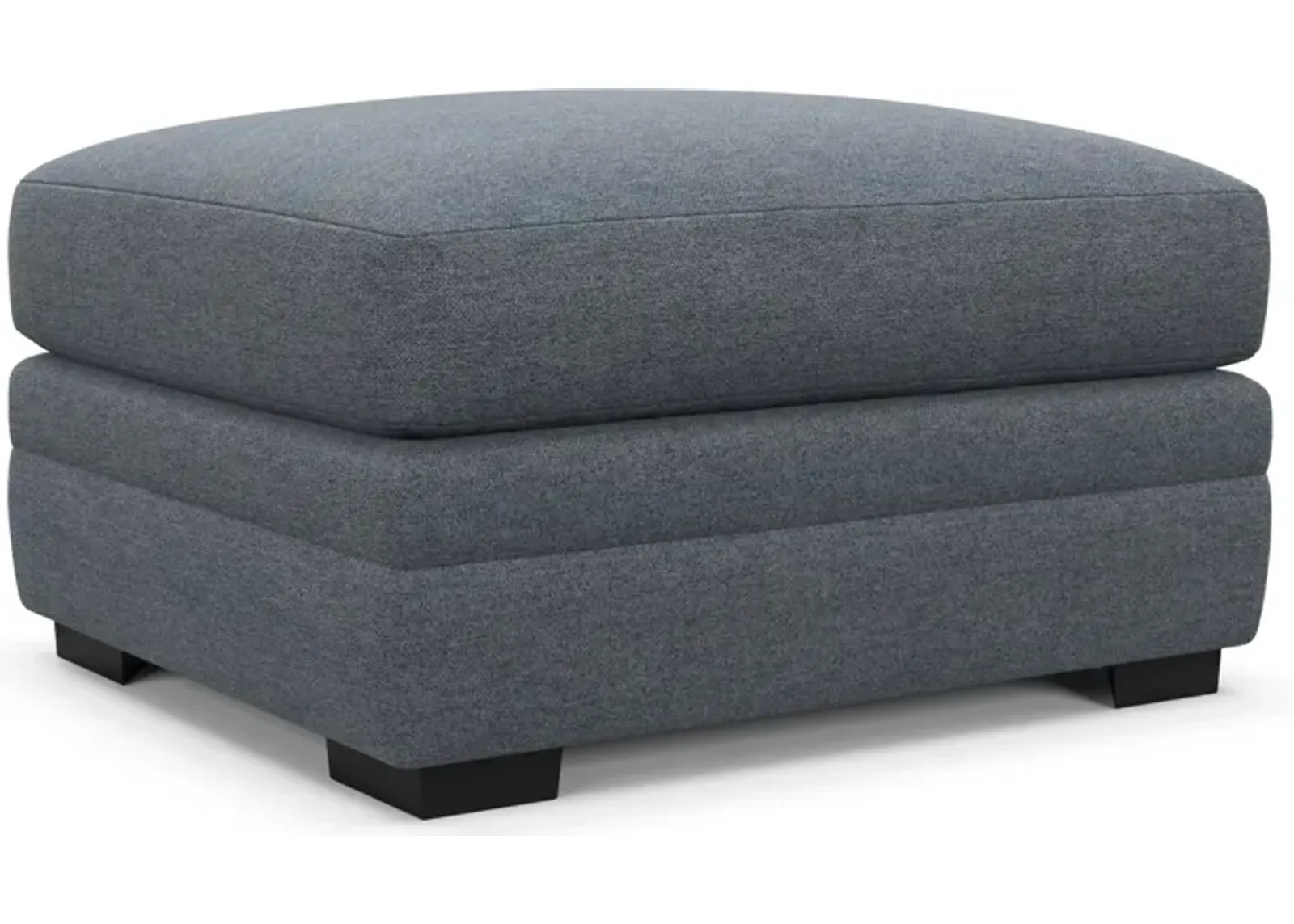 Winston Hybrid Comfort Ottoman - Bridger Navy