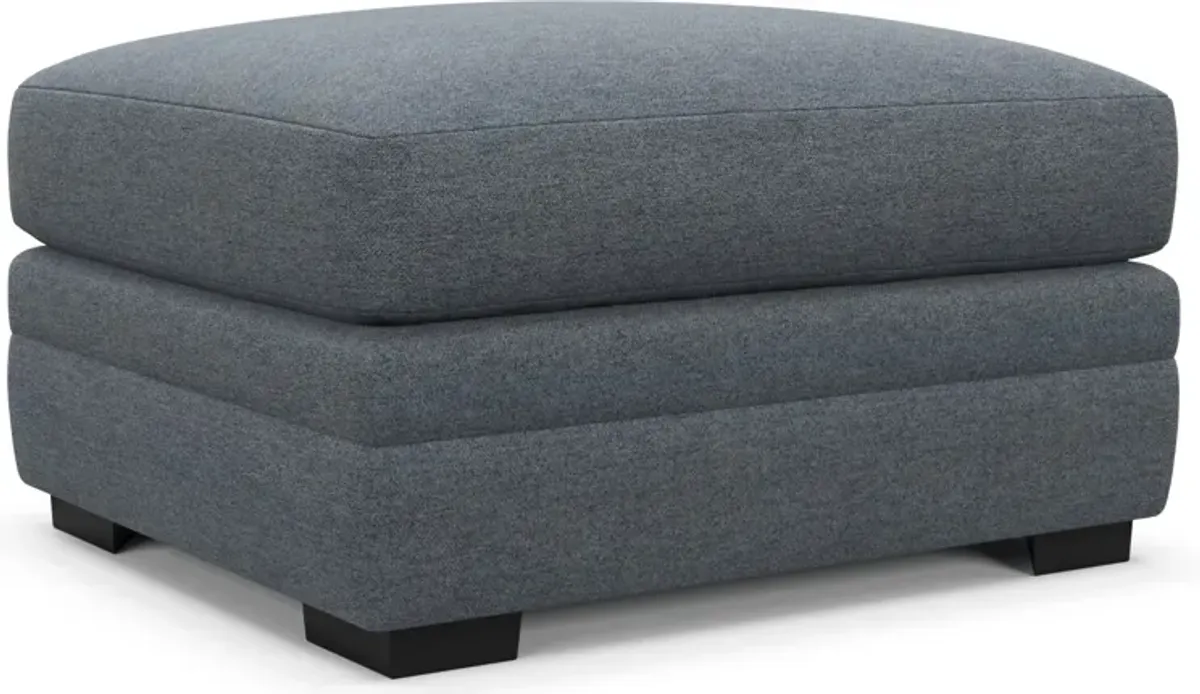 Winston Hybrid Comfort Ottoman - Bridger Navy