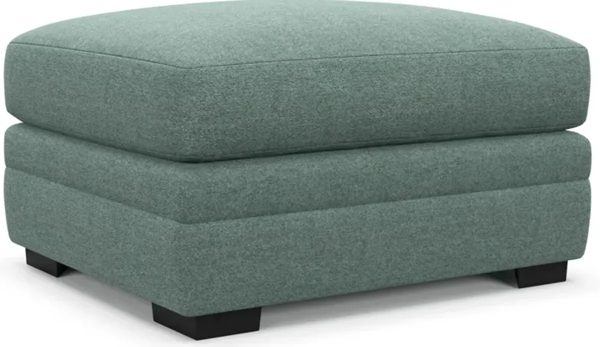 Winston Hybrid Comfort Ottoman - Bridger Jade