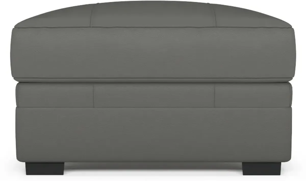 Winston Hybrid Comfort Ottoman - Siena Light Gray