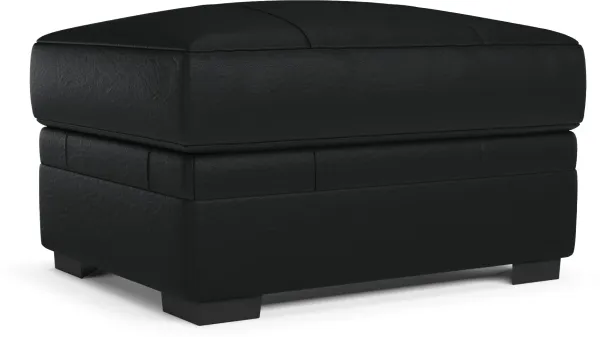 Winston Hybrid Comfort Ottoman - Siena Black