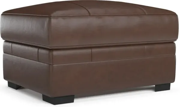 Winston Foam Comfort Ottoman - Bruno Hickory
