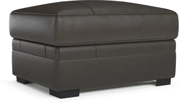 Winston Foam Comfort Ottoman - Bruno Storm