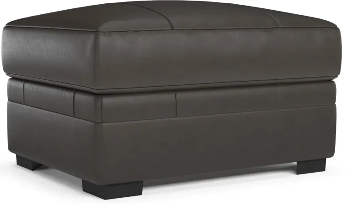 Winston Hybrid Comfort Ottoman - Bruno Storm