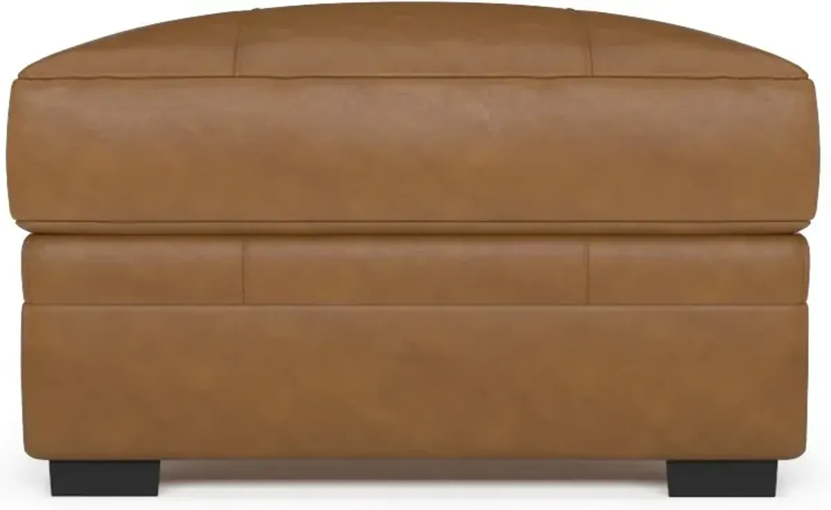 Winston Hybrid Comfort Ottoman - Bruno Tan