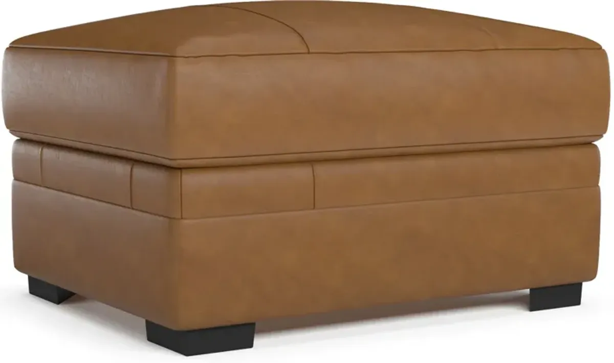 Winston Hybrid Comfort Ottoman - Bruno Tan