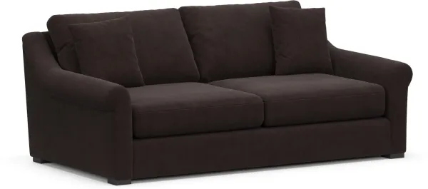 Bowery Foam Comfort 87'' Sleeper Sofa - Merrimac Dark Brown