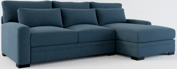 Winston Hybrid Comfort Eco Performance 2-Piece Sectional - Broderick Indigo