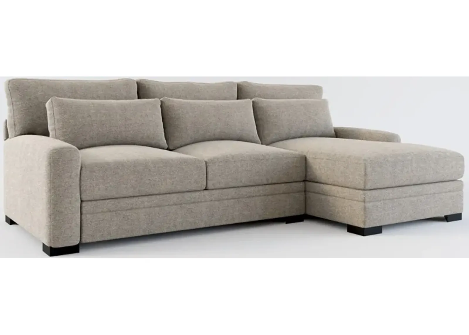 Winston Hybrid Comfort Eco Performance 2-Piece Sectional - Bridger Metal