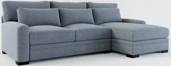 Winston Hybrid Comfort Eco Performance 2-Piece Sectional - Bridger Navy