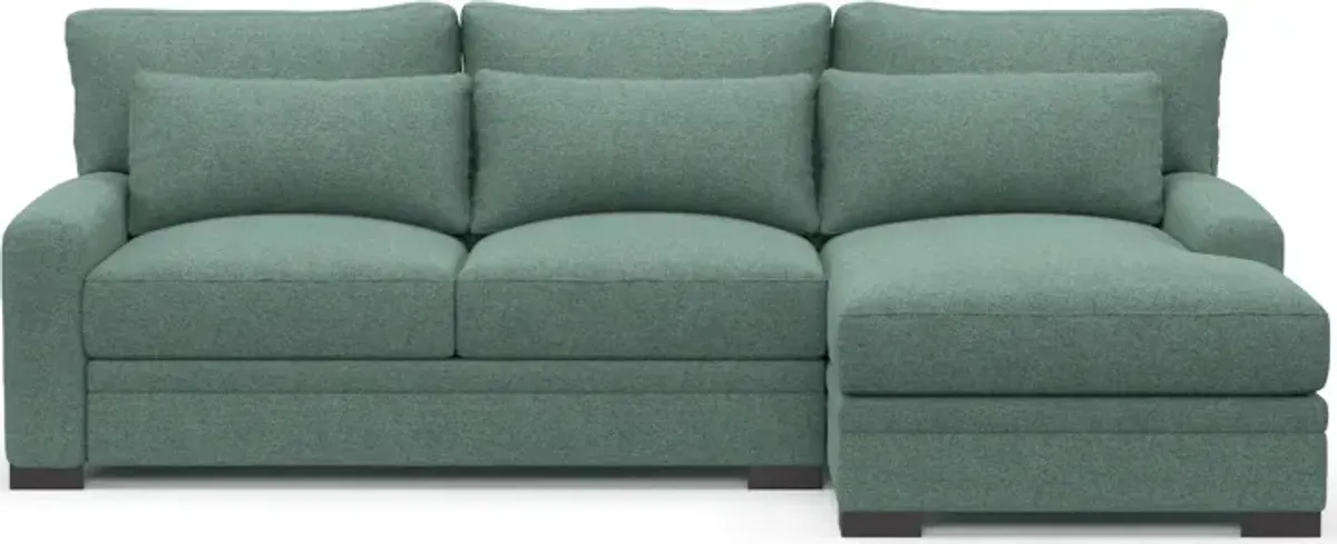 Winston Hybrid Comfort Eco Performance 2-Piece Sectional - Bridger Jade