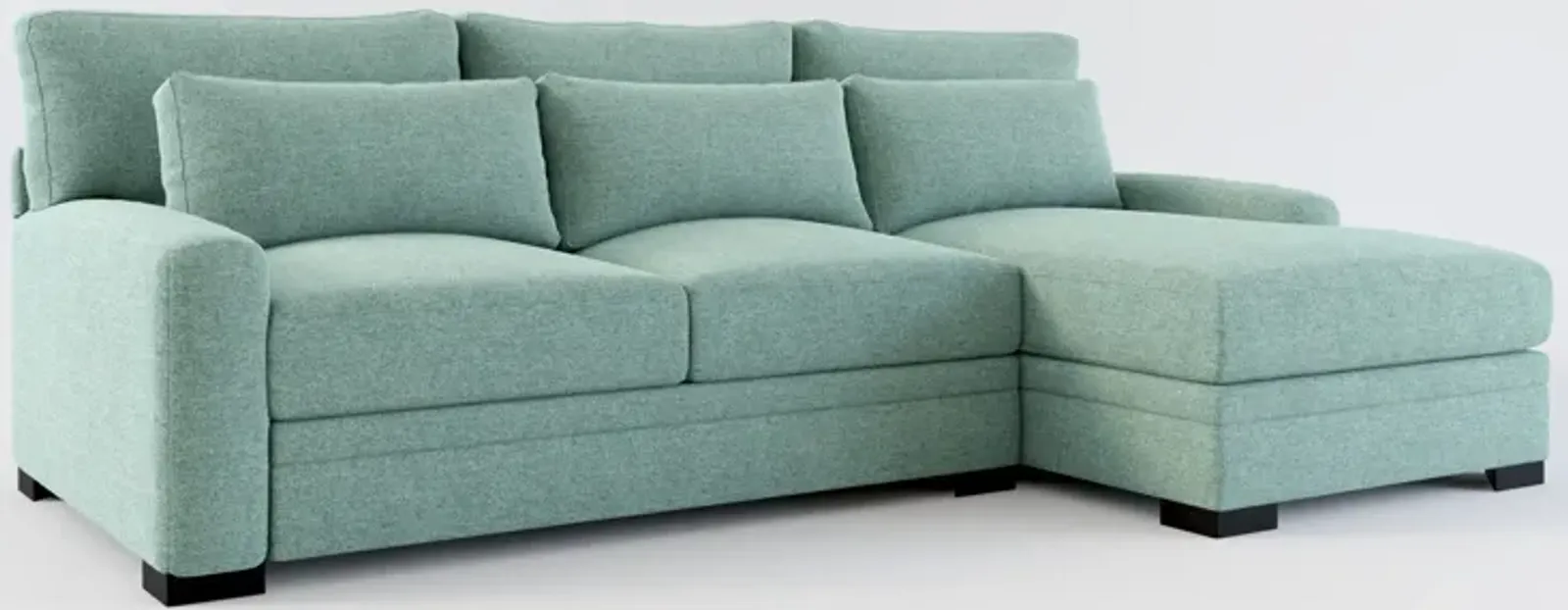 Winston Hybrid Comfort Eco Performance 2-Piece Sectional - Bridger Jade