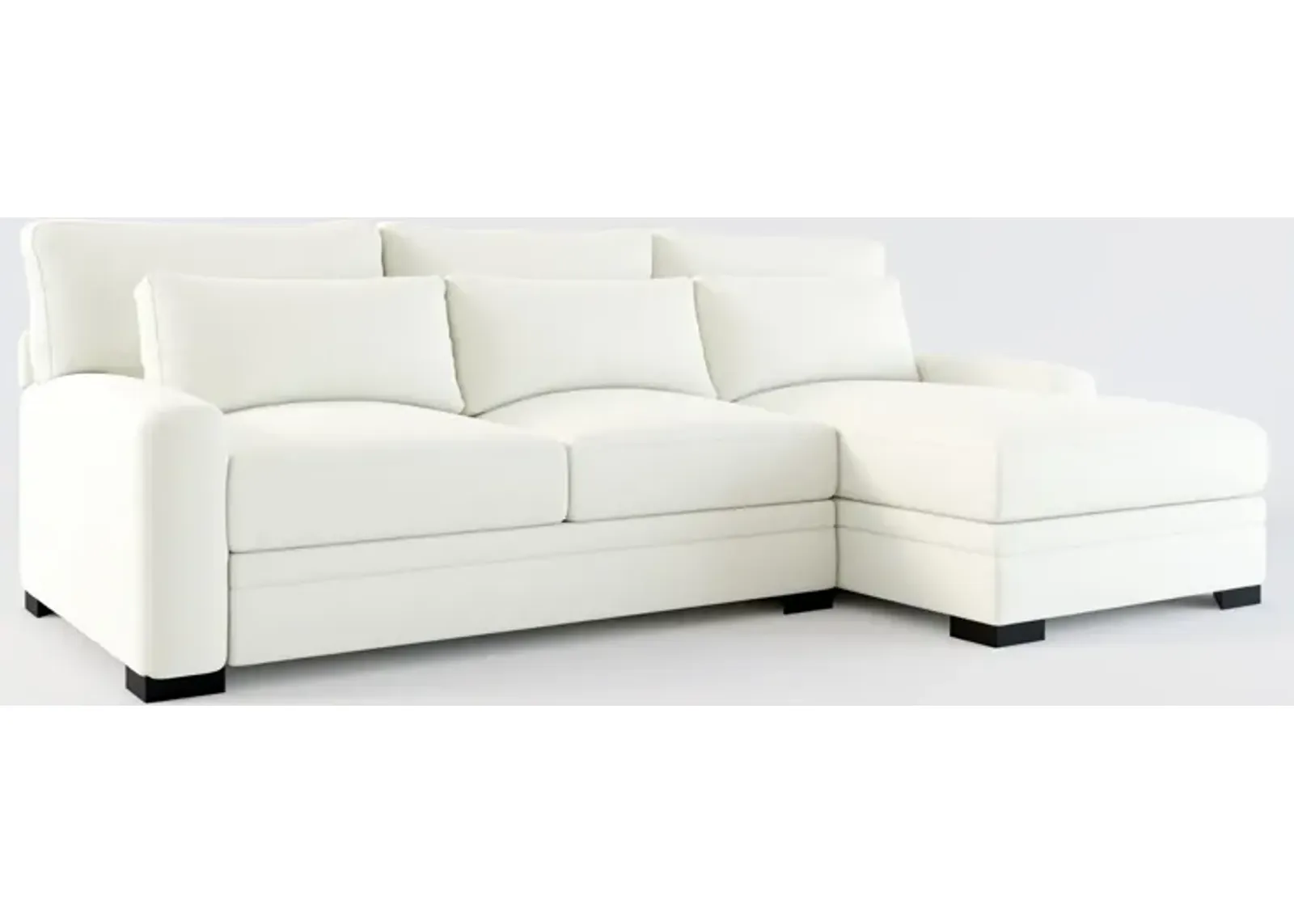 Winston Hybrid Comfort Eco Performance 2-Piece Sectional - Liv Arctic