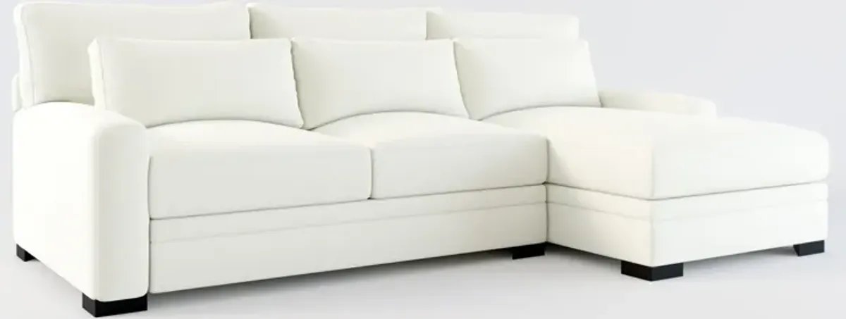 Winston Hybrid Comfort Eco Performance 2-Piece Sectional - Liv Arctic