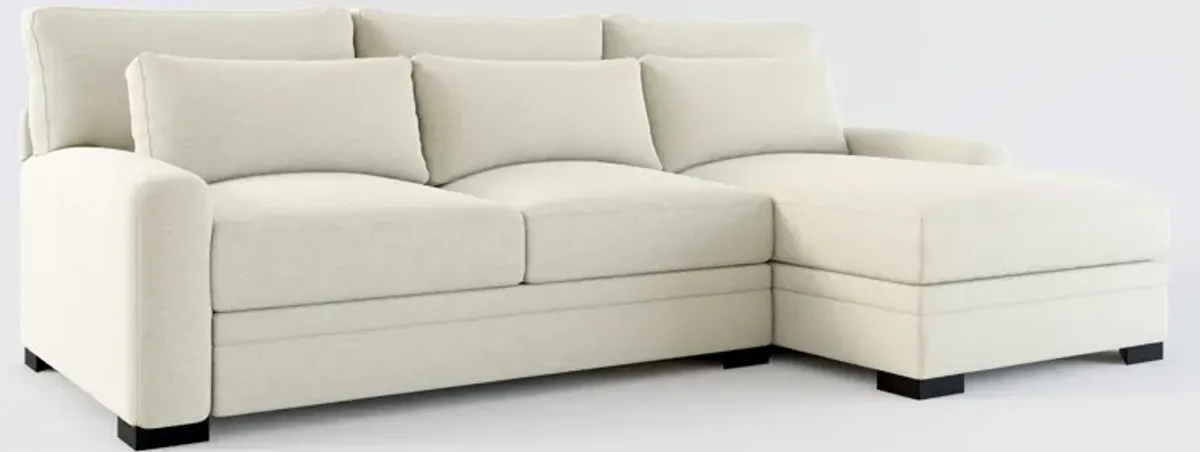 Winston Hybrid Comfort Eco Performance 2-Piece Sectional - Liv Dove