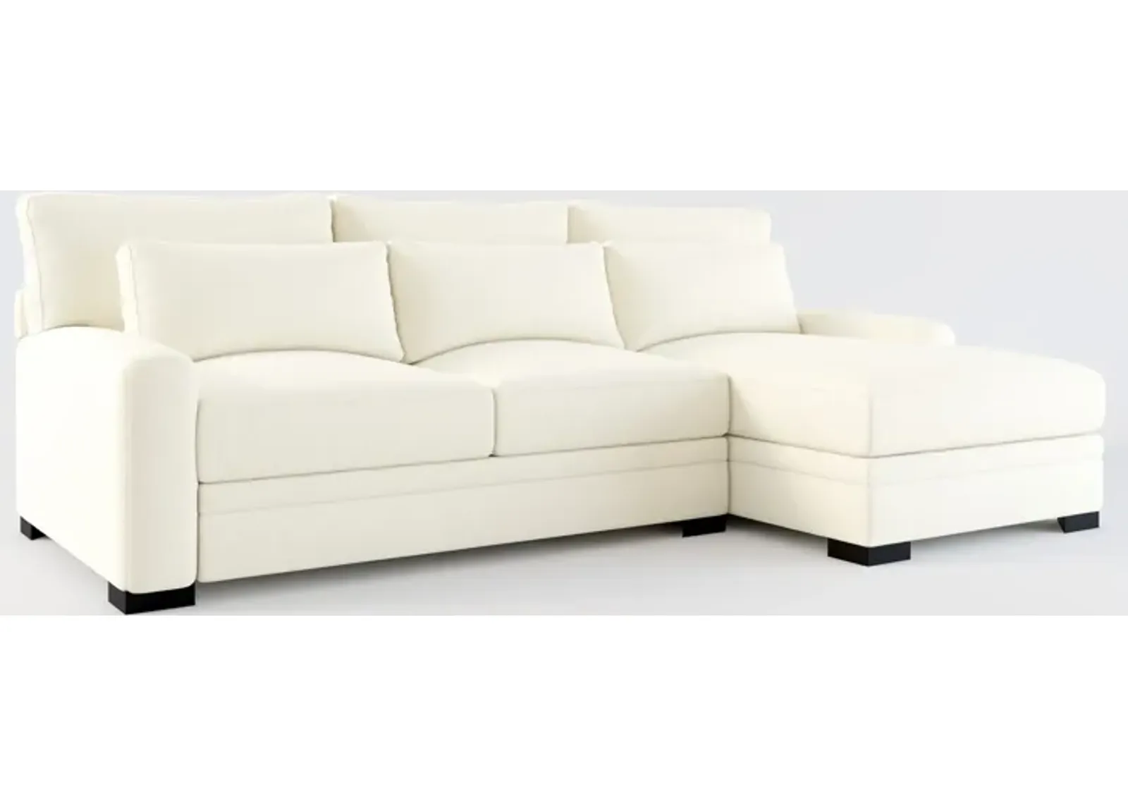 Winston Hybrid Comfort Eco Performance 2-Piece Sectional - Fincher Ivory