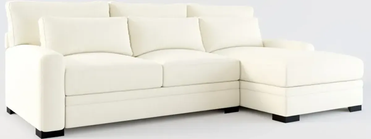 Winston Hybrid Comfort Eco Performance 2-Piece Sectional - Fincher Ivory