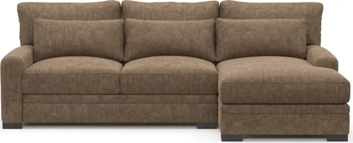 Winston Hybrid Comfort Eco Performance 2-Piece Sectional - Argo Java