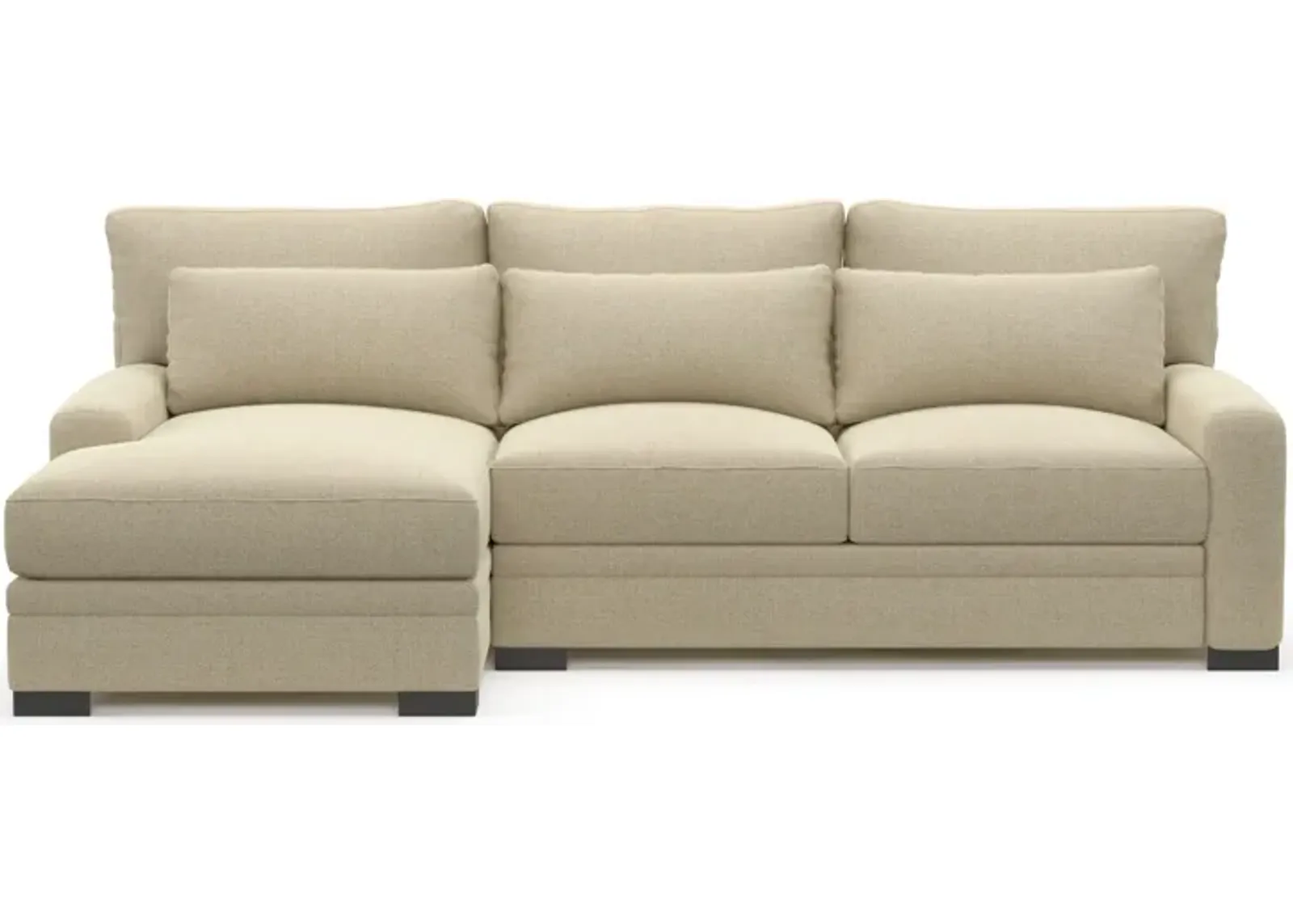 Winston Hybrid Comfort Eco Performance 2-Piece Sectional - Broderick Sand