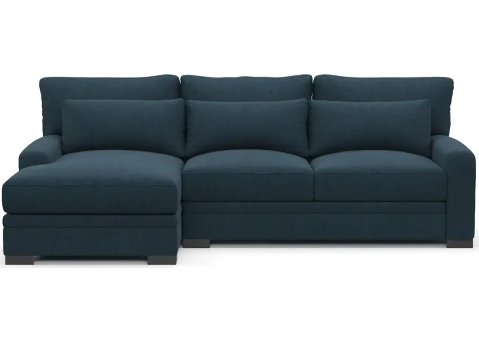 Winston Hybrid Comfort Eco Performance 2-Piece Sectional - Broderick Indigo