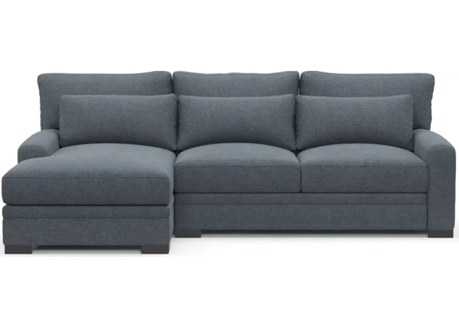 Winston Hybrid Comfort Eco Performance 2-Piece Sectional - Bridger Navy