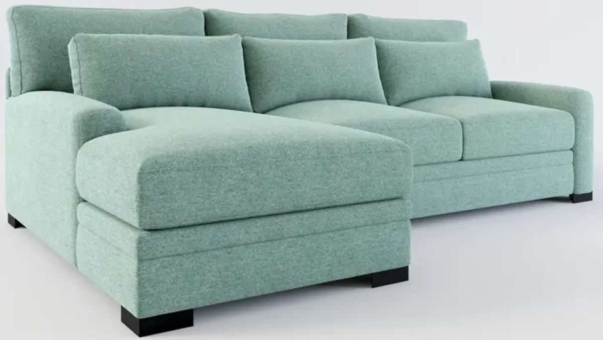 Winston Hybrid Comfort Eco Performance 2-Piece Sectional - Bridger Jade