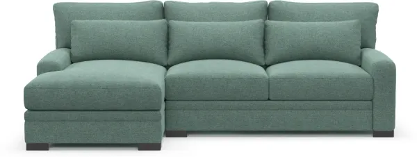 Winston Hybrid Comfort Eco Performance 2-Piece Sectional - Bridger Jade