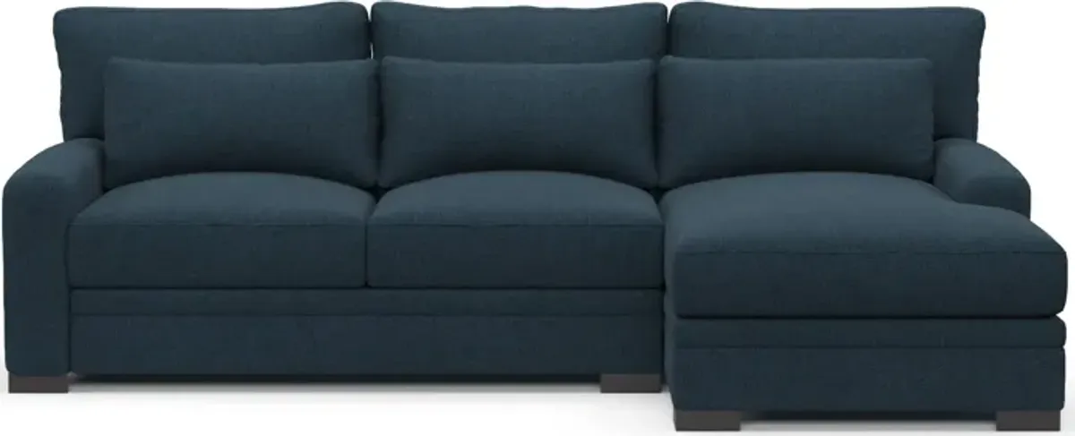 Winston Foam Comfort Eco Performance 2-Piece Sectional - Broderick Indigo