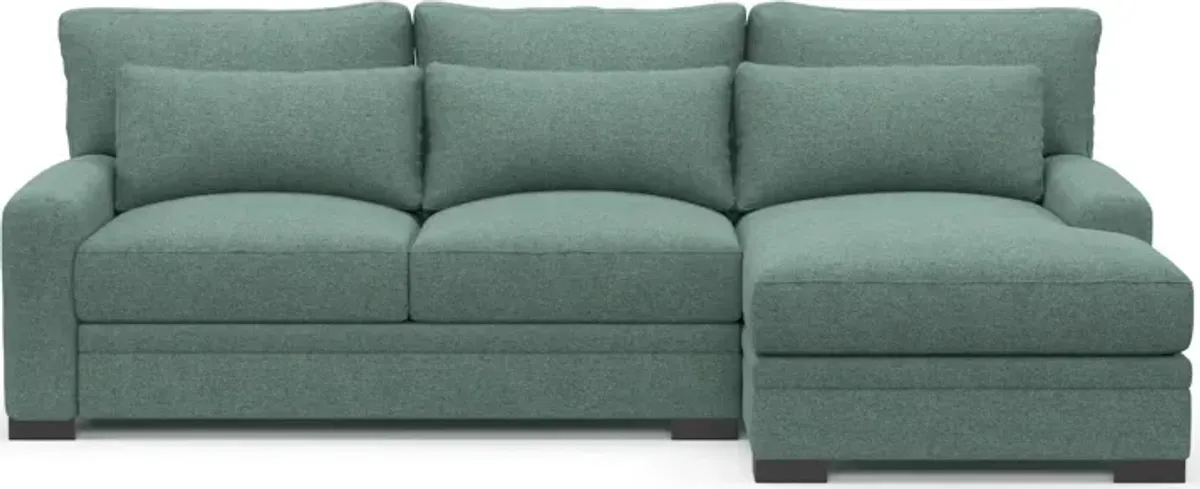 Winston Foam Comfort Eco Performance 2-Piece Sectional - Bridger Jade