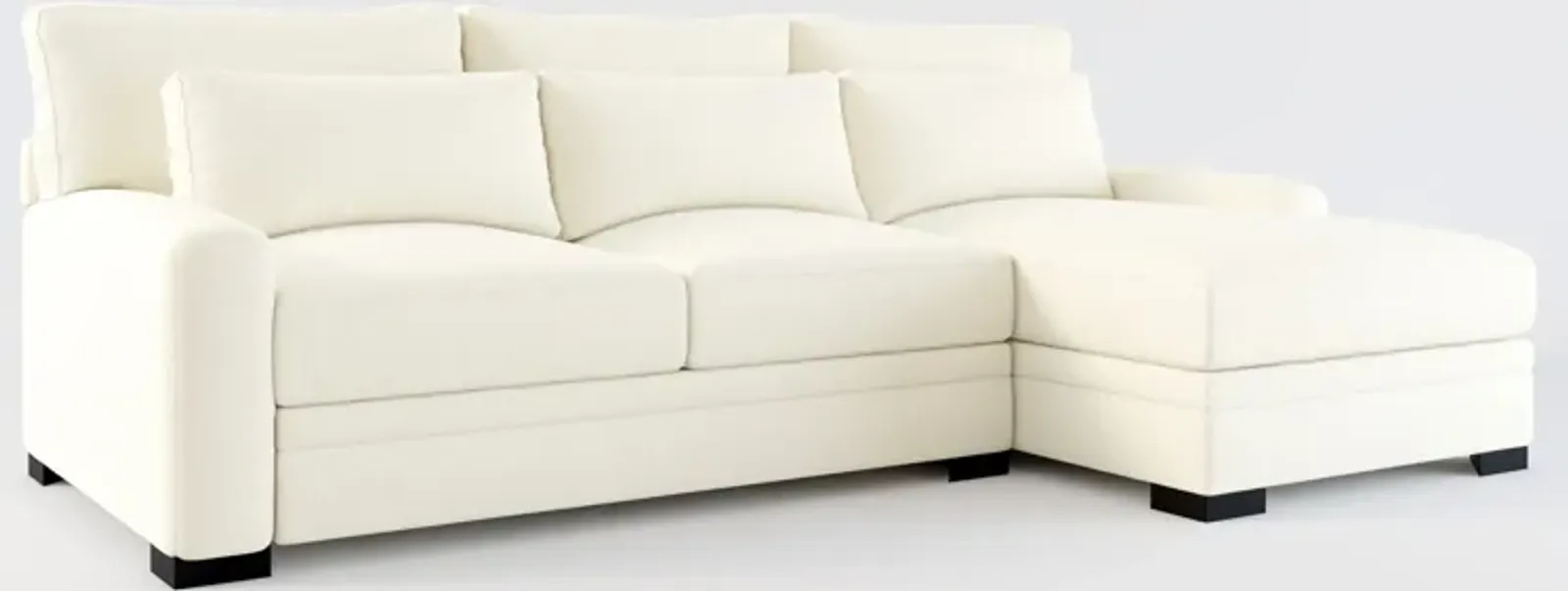 Winston Foam Comfort Eco Performance 2-Piece Sectional - Fincher Ivory