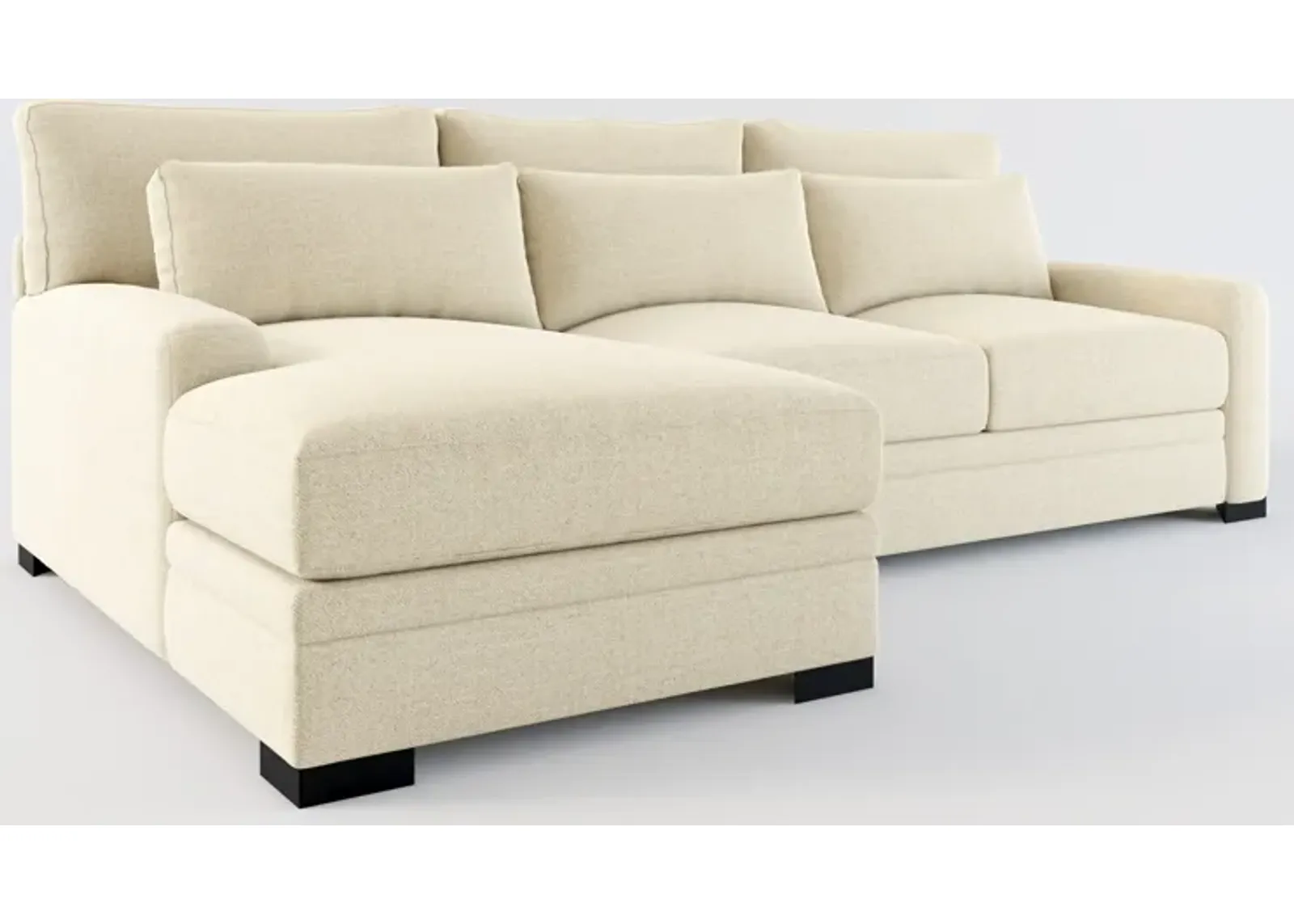 Winston Foam Comfort Eco Performance 2-Piece Sectional - Broderick Sand