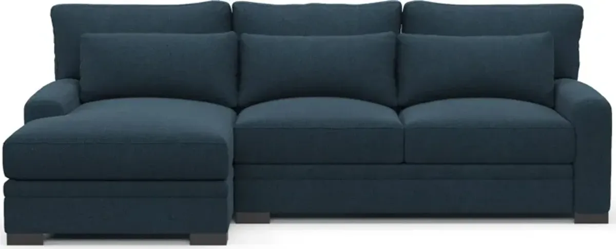 Winston Foam Comfort Eco Performance 2-Piece Sectional - Broderick Indigo