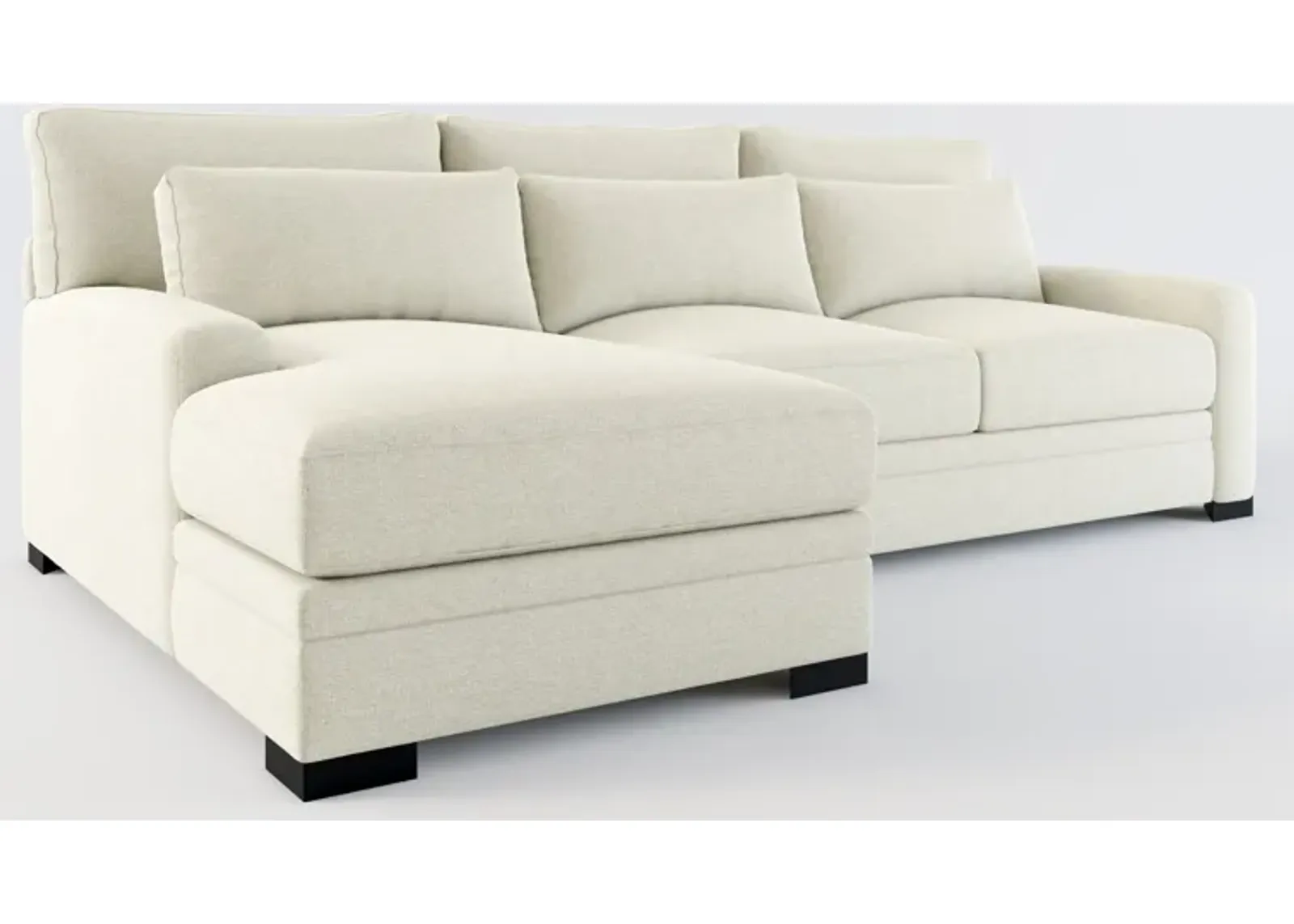 Winston Foam Comfort Eco Performance 2-Piece Sectional - Liv Dove