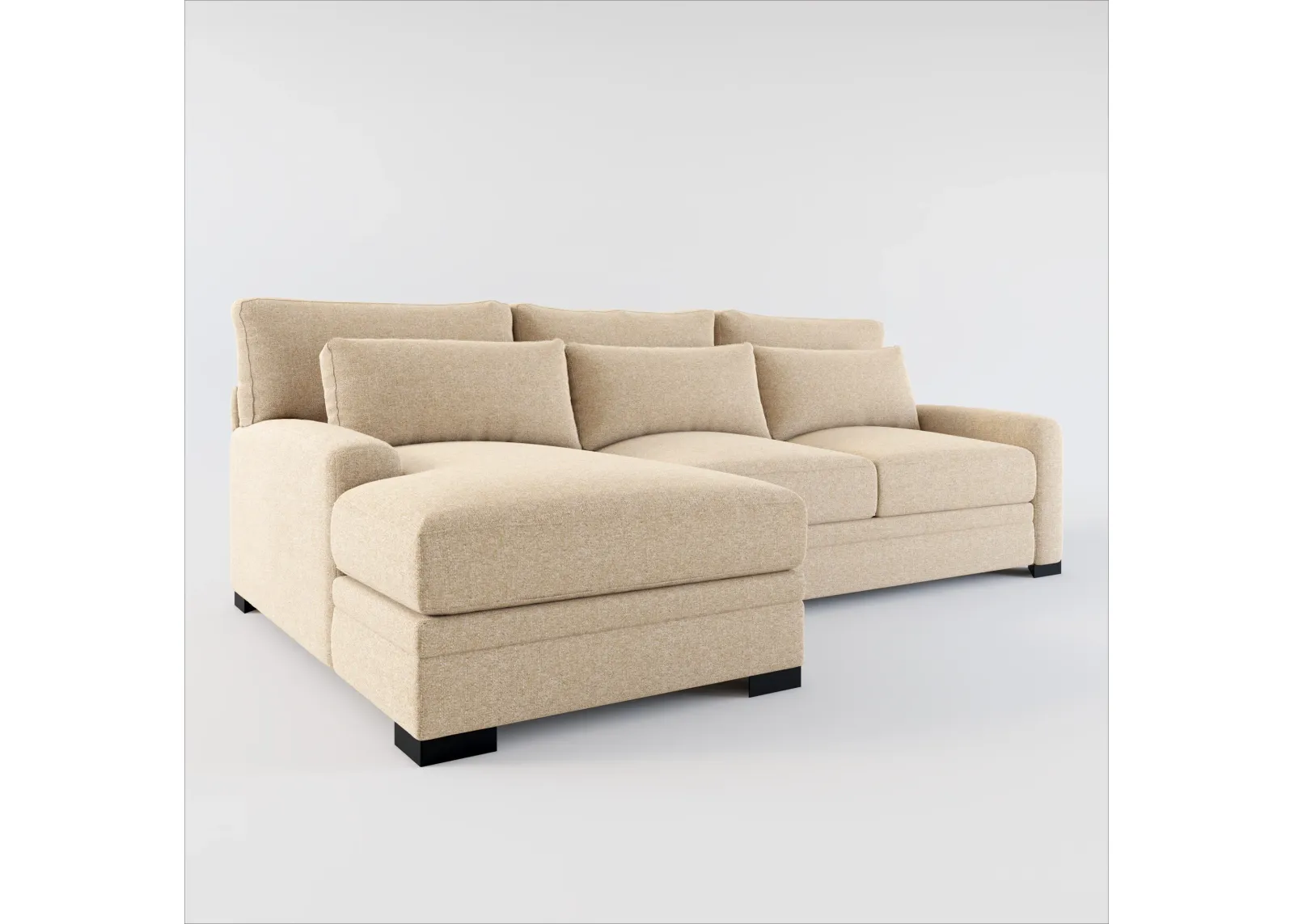 Winston Foam Comfort Eco Performance 2-Piece Sectional - Liv Wicker