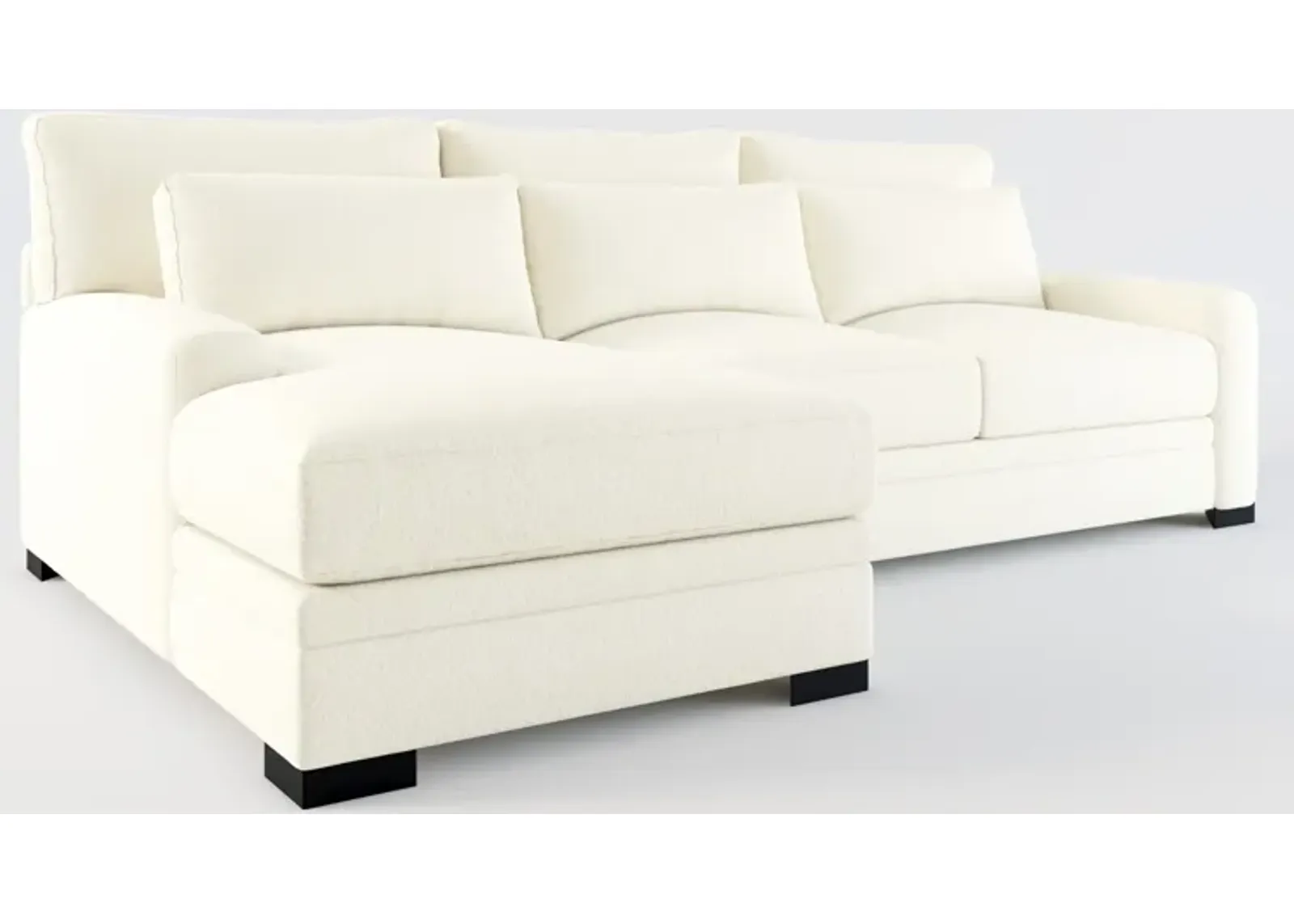 Winston Foam Comfort Eco Performance 2-Piece Sectional - Fincher Ivory