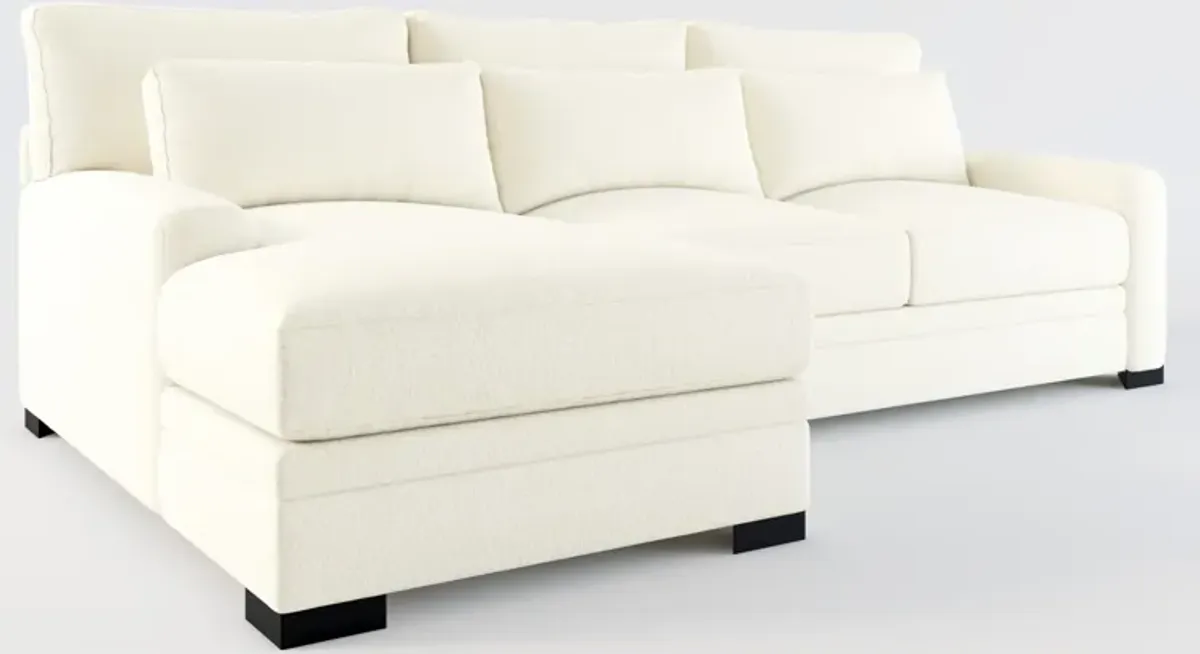 Winston Foam Comfort Eco Performance 2-Piece Sectional - Fincher Ivory