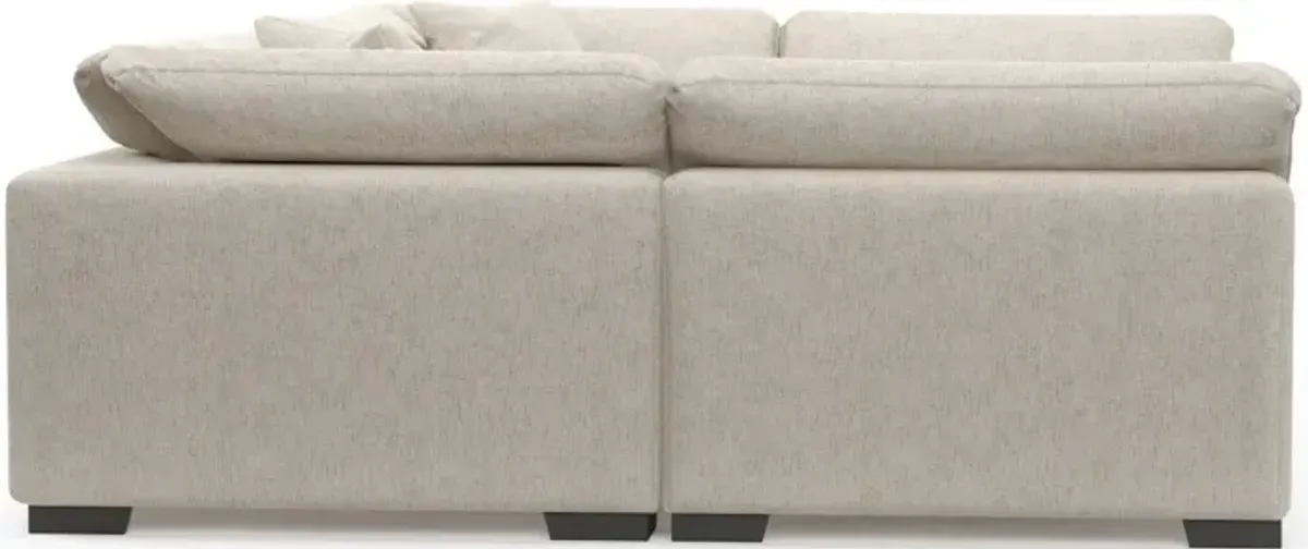 Plush Feathered Comfort 6-Piece Pit Sectional - M Ivory