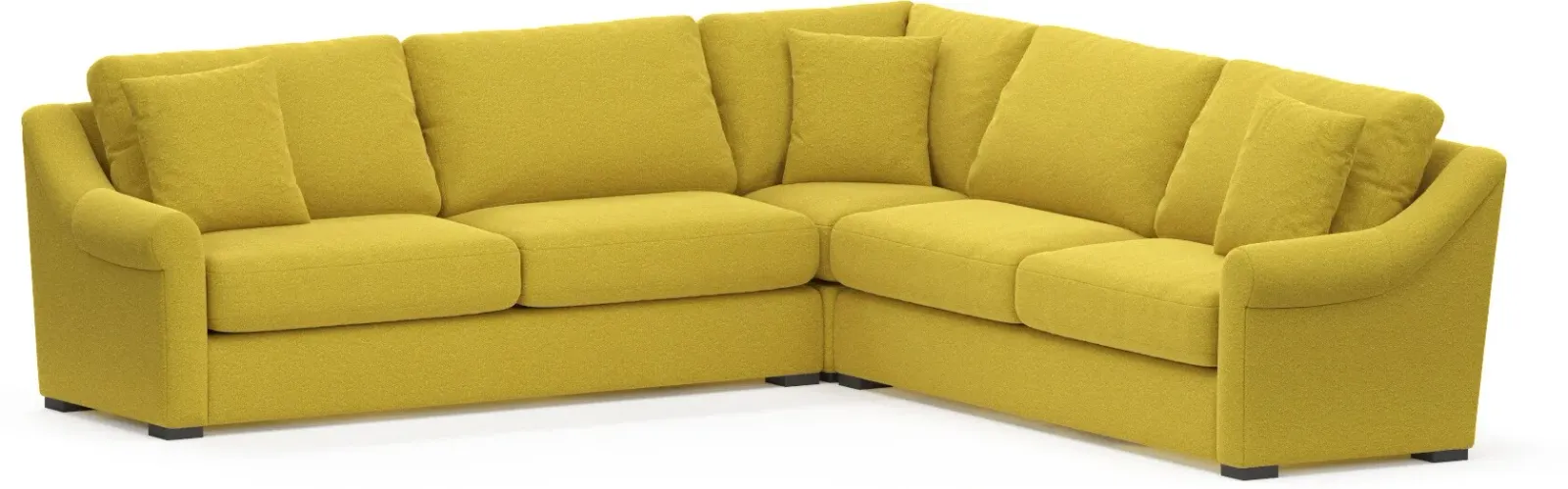 Bowery Foam Comfort 3-Piece Sleeper Sectional - Bloke Goldenrod