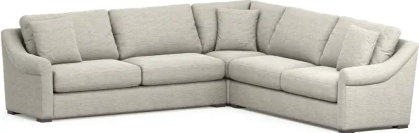 Bowery Foam Comfort 3-Piece Sleeper Sectional - Merino Chalk