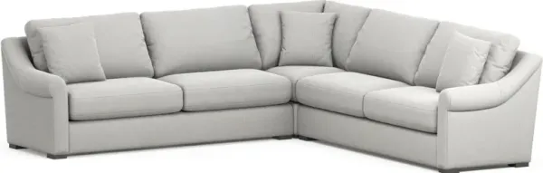 Bowery Foam Comfort 3-Piece Sleeper Sectional - Oslo Snow