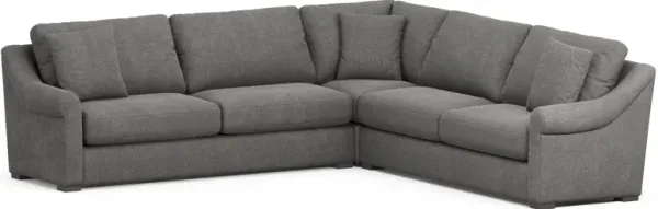 Bowery Foam Comfort 3-Piece Sleeper Sectional - Living Large Charcoal