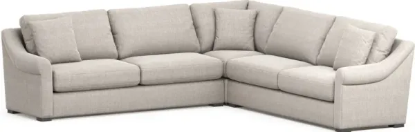 Bowery Foam Comfort 3-Piece Sleeper Sectional - Mason Porcelain