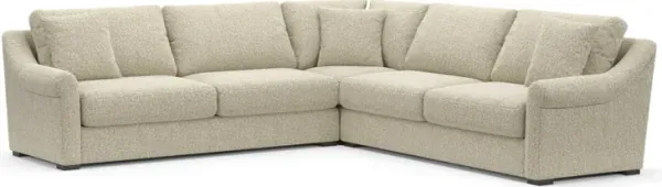 Bowery Foam Comfort 3-Piece Sleeper Sectional - Bloke Cotton