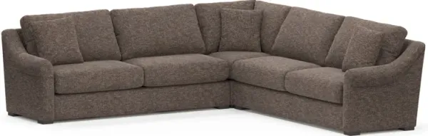 Bowery Foam Comfort 3-Piece Sleeper Sectional - M Walnut