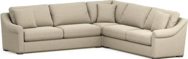 Bowery Foam Comfort 3-Piece Sleeper Sectional - Broderick Sand