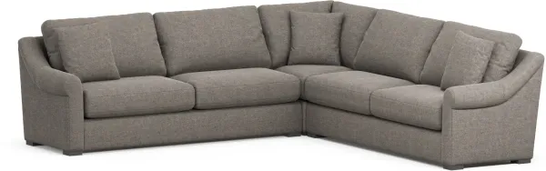 Bowery Foam Comfort 3-Piece Sleeper Sectional - Bridger Metal