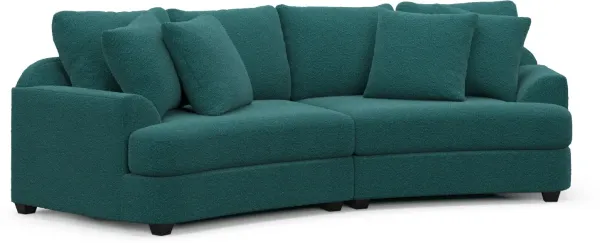 Skylar 2-Piece Sofa - Bloke Peacock