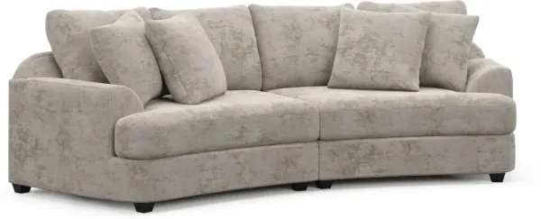 Skylar 2-Piece Sofa - Hearth Cement