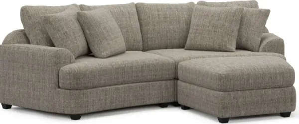 Skylar 3-Piece Sectional with Right-Facing Ottoman - Mason Flint