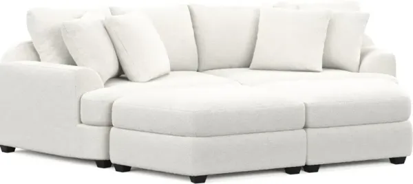 Skylar 4-Piece Pit Sectional - Bloke Snow